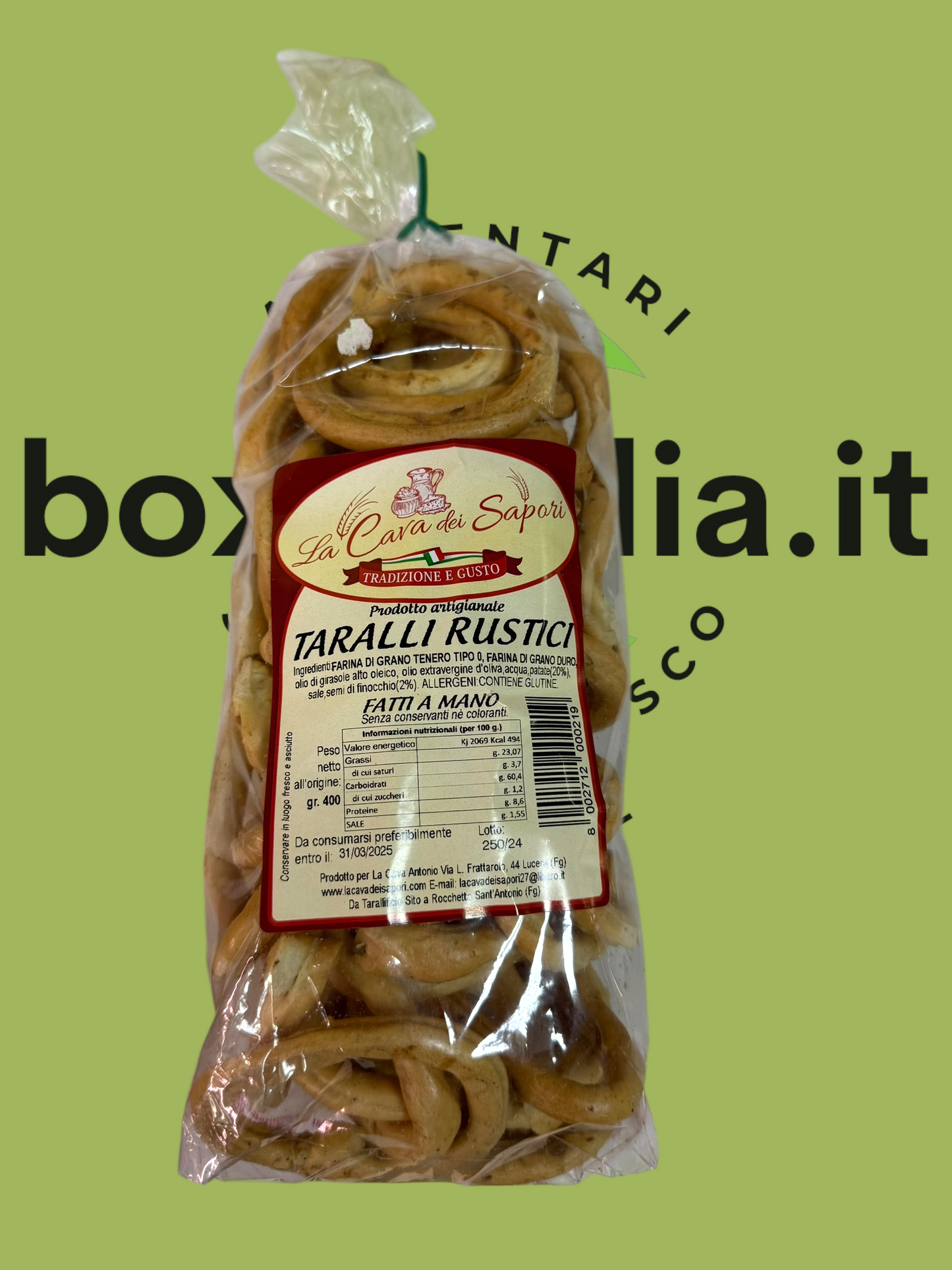 Taralli rustici pugliesi - 400 gr.