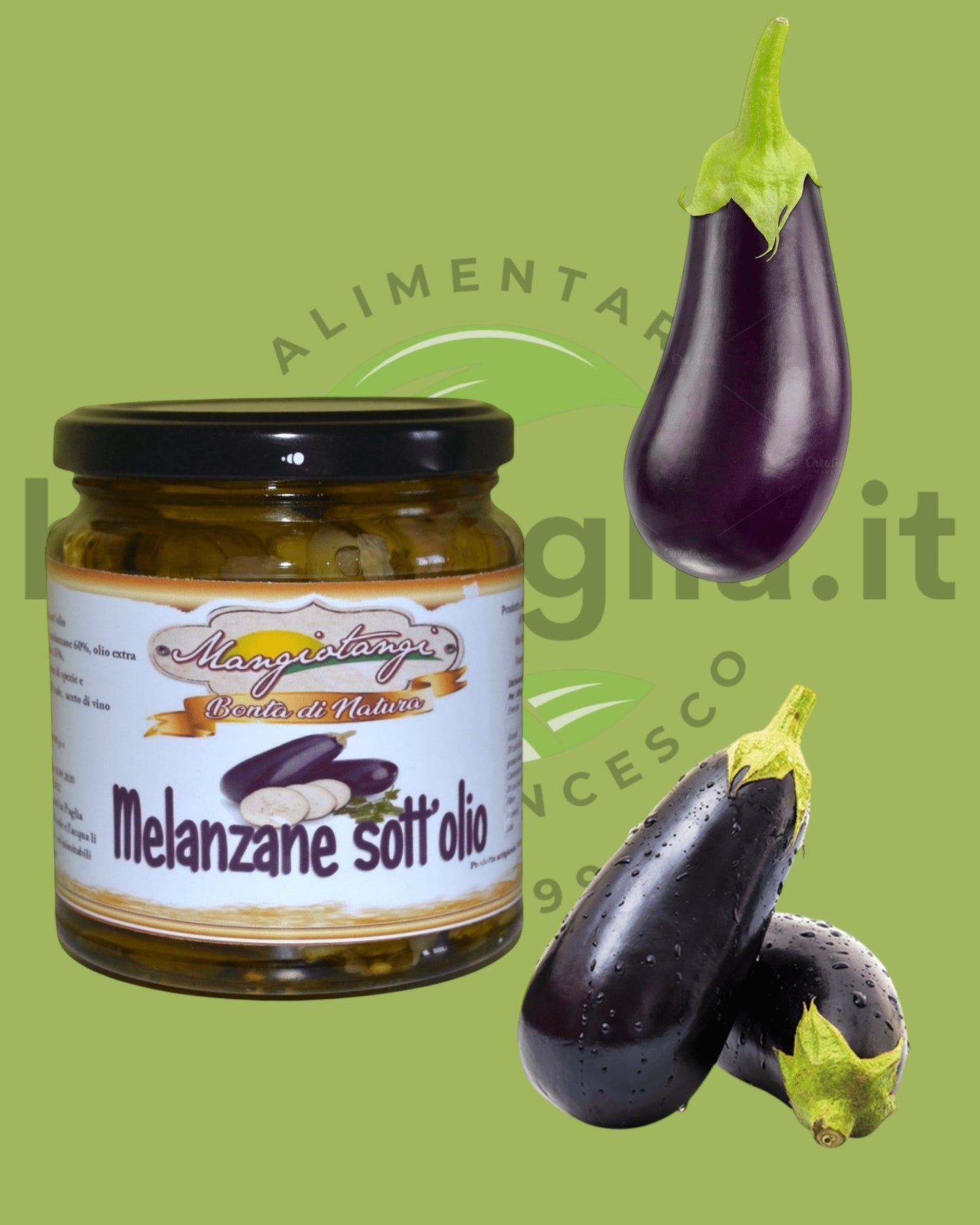 Melanzane sott'olio di Faeto - 300 gr.