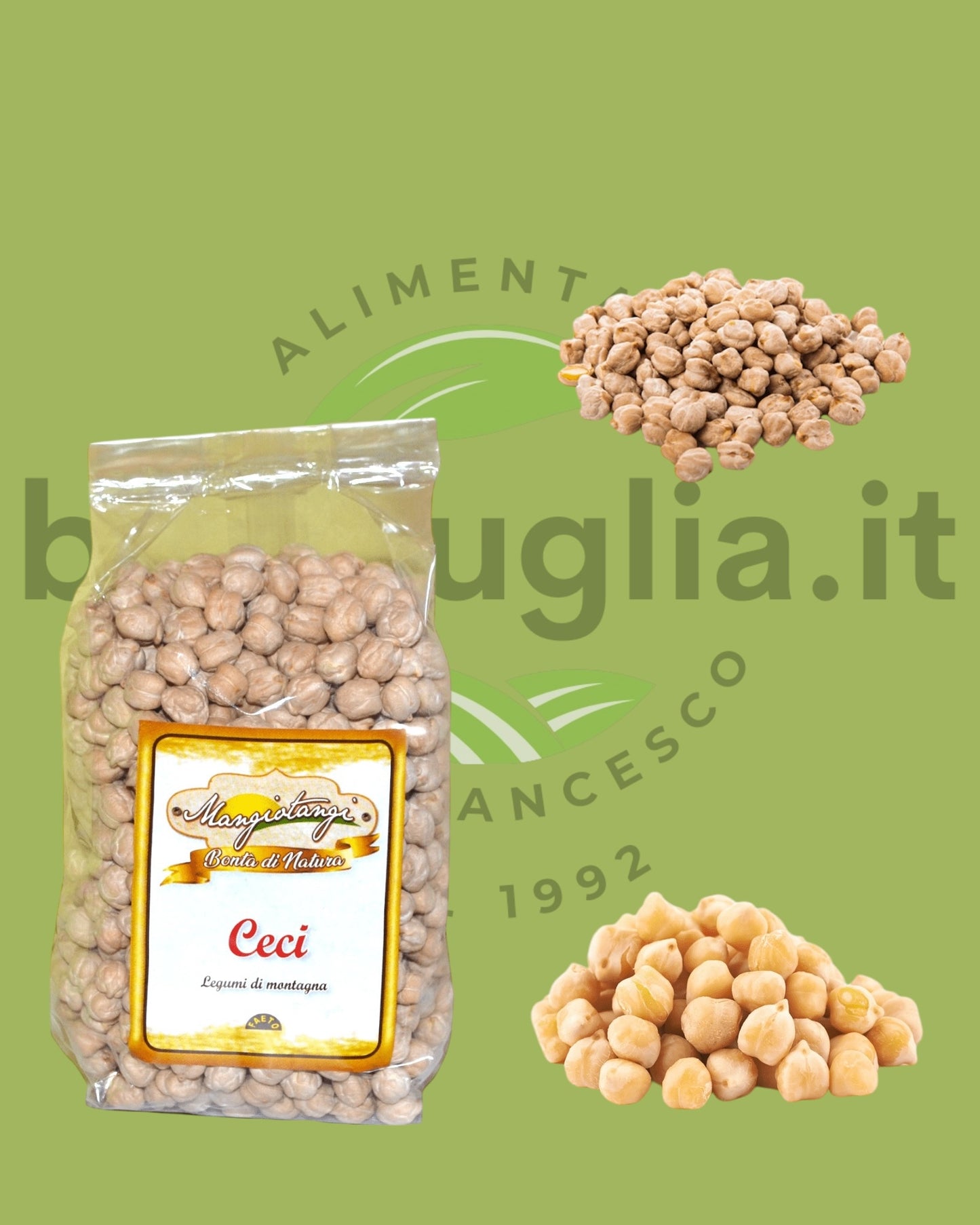 Ceci legumi di montagna di Faeto - 400 gr.